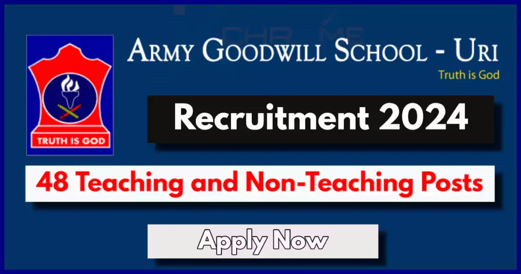 Army Goodwill School Job Vacancies 2024; 48 Teaching and Non-Teaching Posts