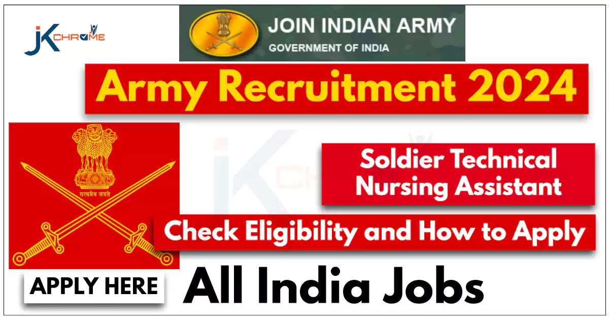 Indian Army Nursing Assistant Recruitment 2024: Check Eligibility and How to Apply