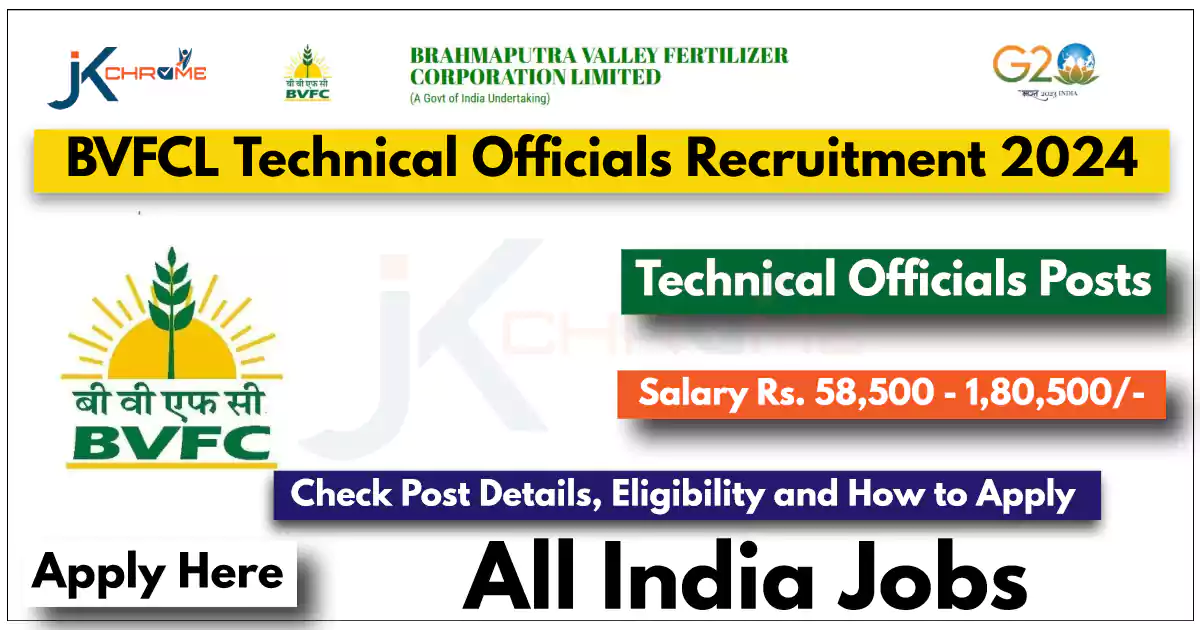 BVFCL Technical Officials Recruitment 2024 Notification Out, Check Eligibility and How to Apply