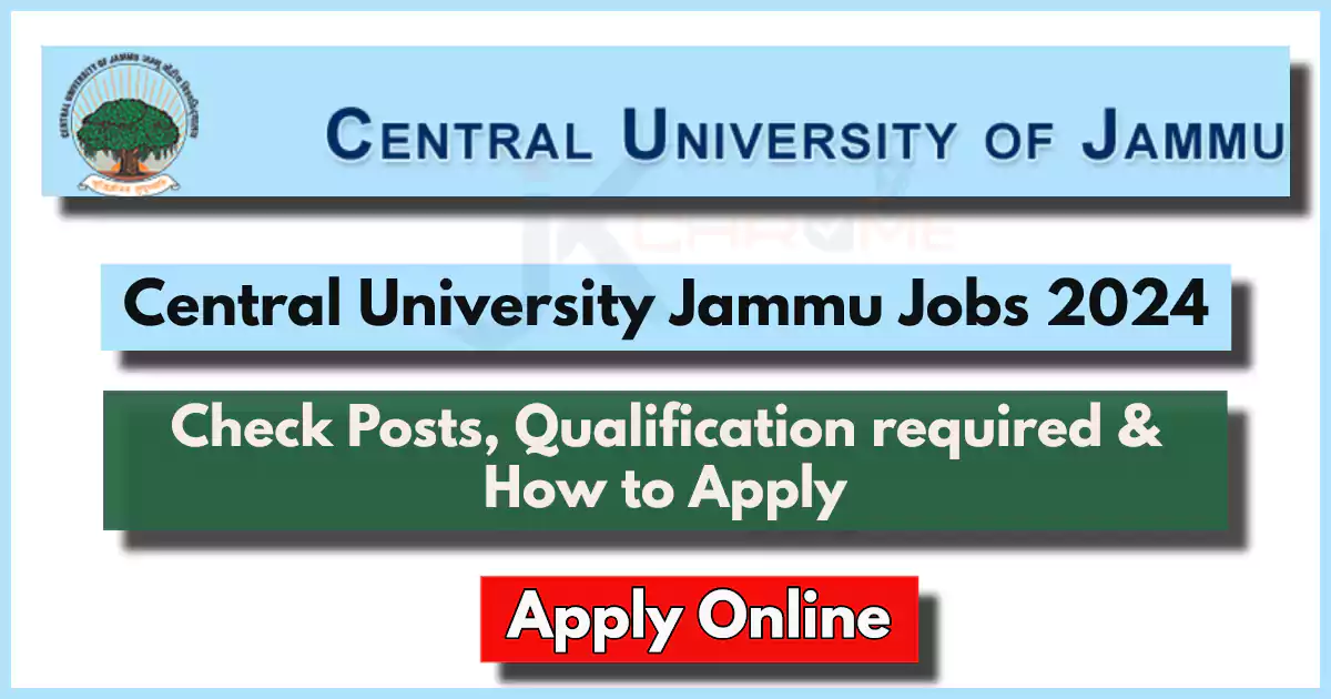 Central University Jammu Jobs 2024