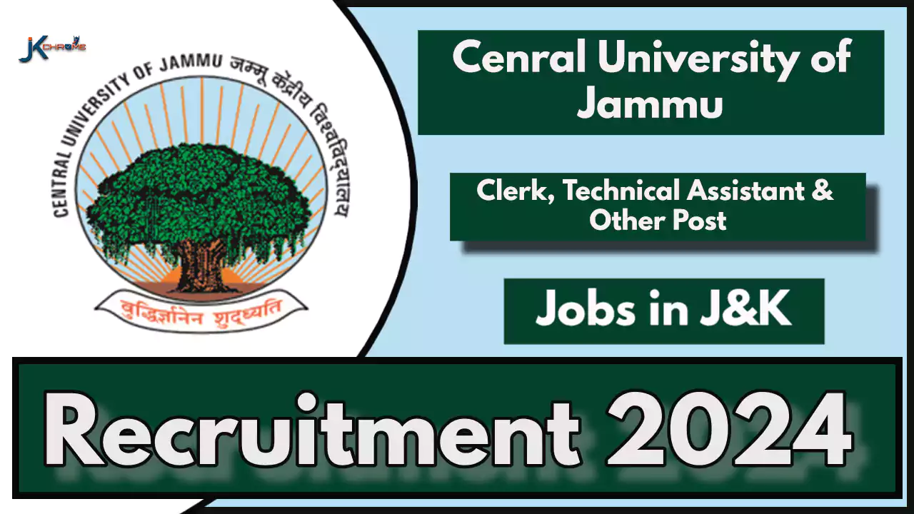 Clerk and Other Job Vacancies in Central University Jammu