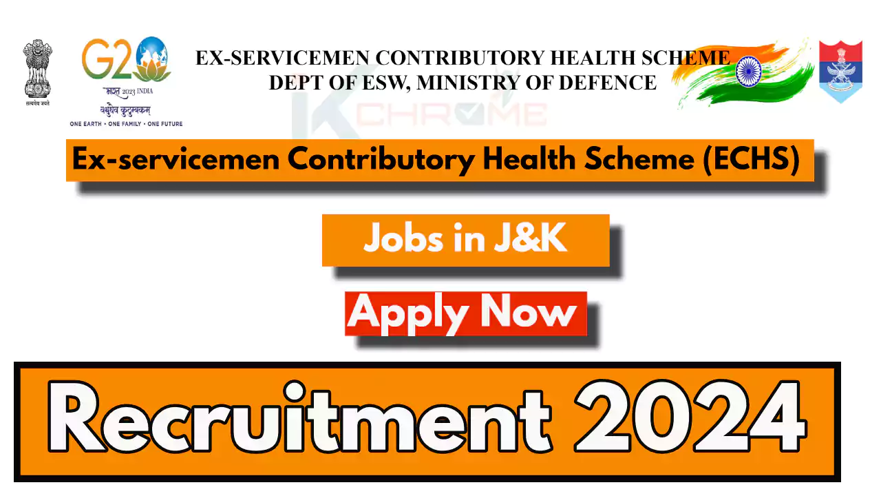 ECHS Kishtwar Recruitment 2024