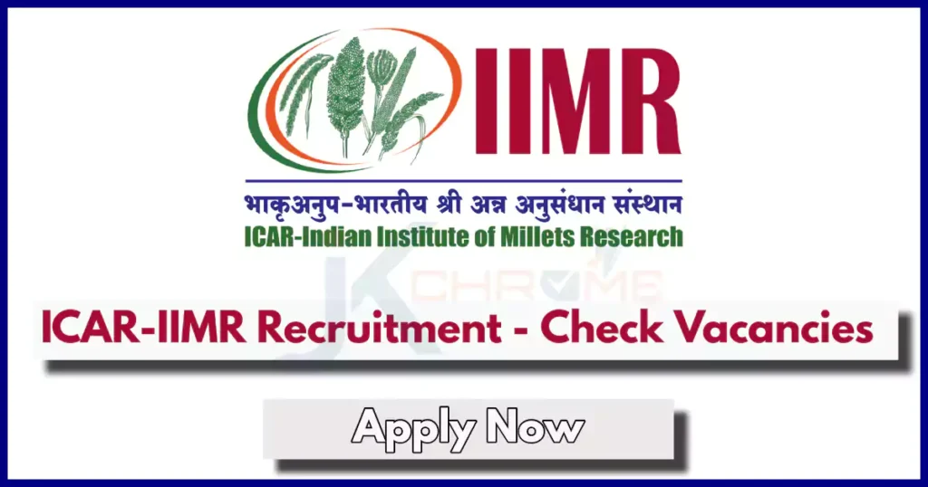 ICAR IIMR Recruitment 2024 | Check Posts