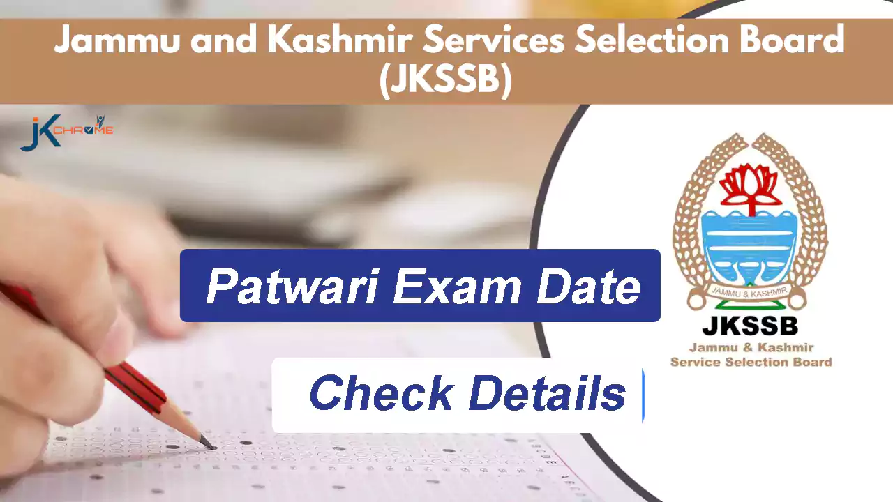 JKSSB Patwari Exam Date Out: Check Exam Date, Admit Card