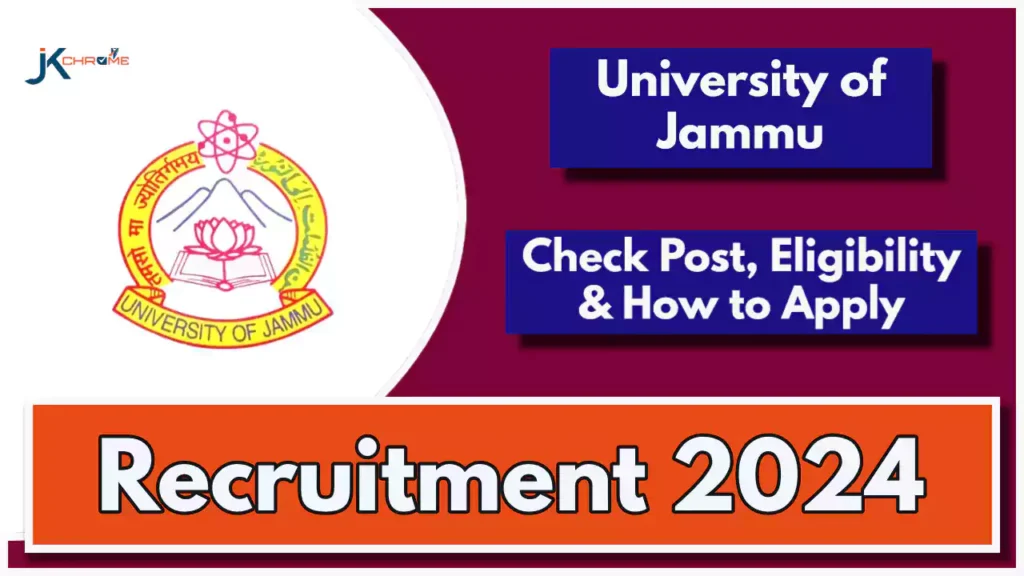 Jammu University Recruitment 2024; Check Vacancy, Eligibility and How to Apply