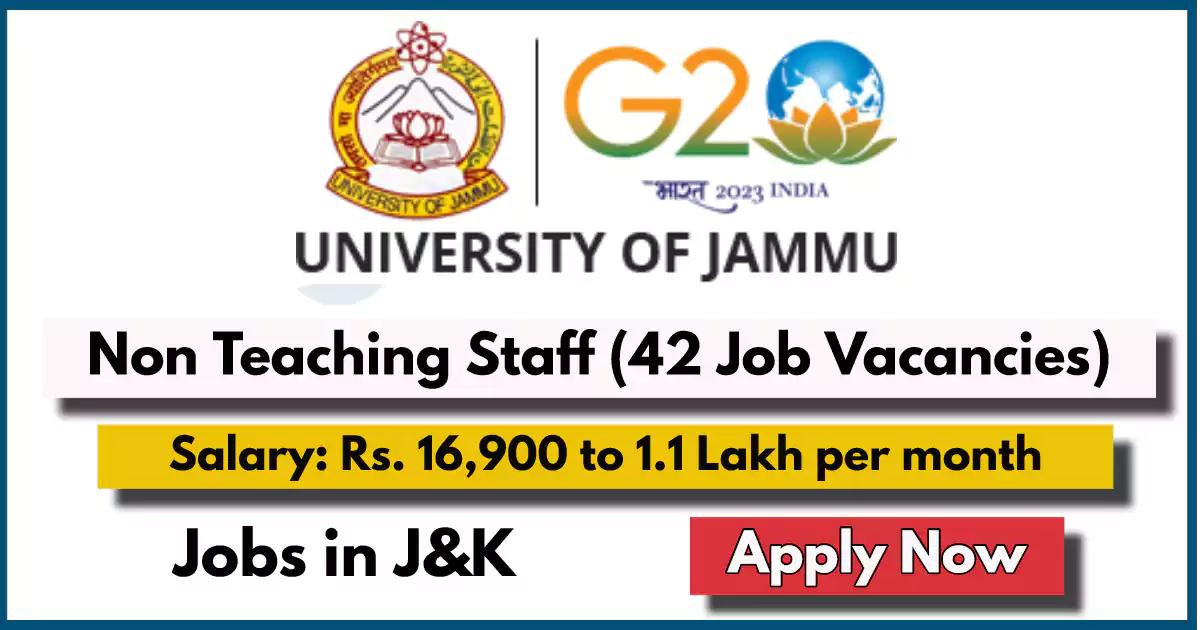 Jammu University Non-Teaching Staff Recruitment 2024