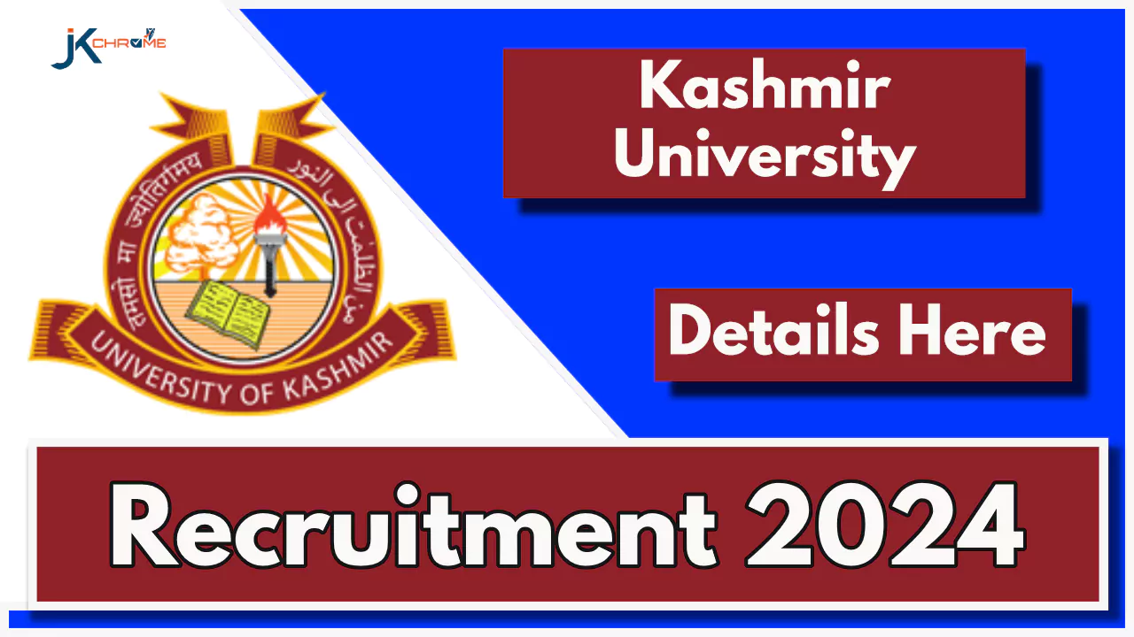 Kashmir University JRF Job Vacancy 2024