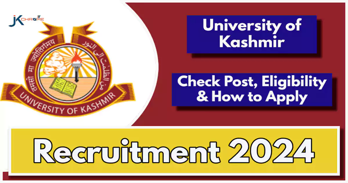 Kashmir University Jobs 2024