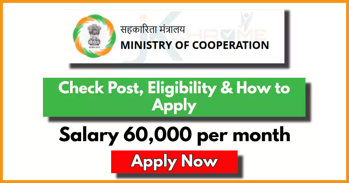 Multimedia Designer Vacancy in Ministry of Cooperation; Salary 60,000 per month