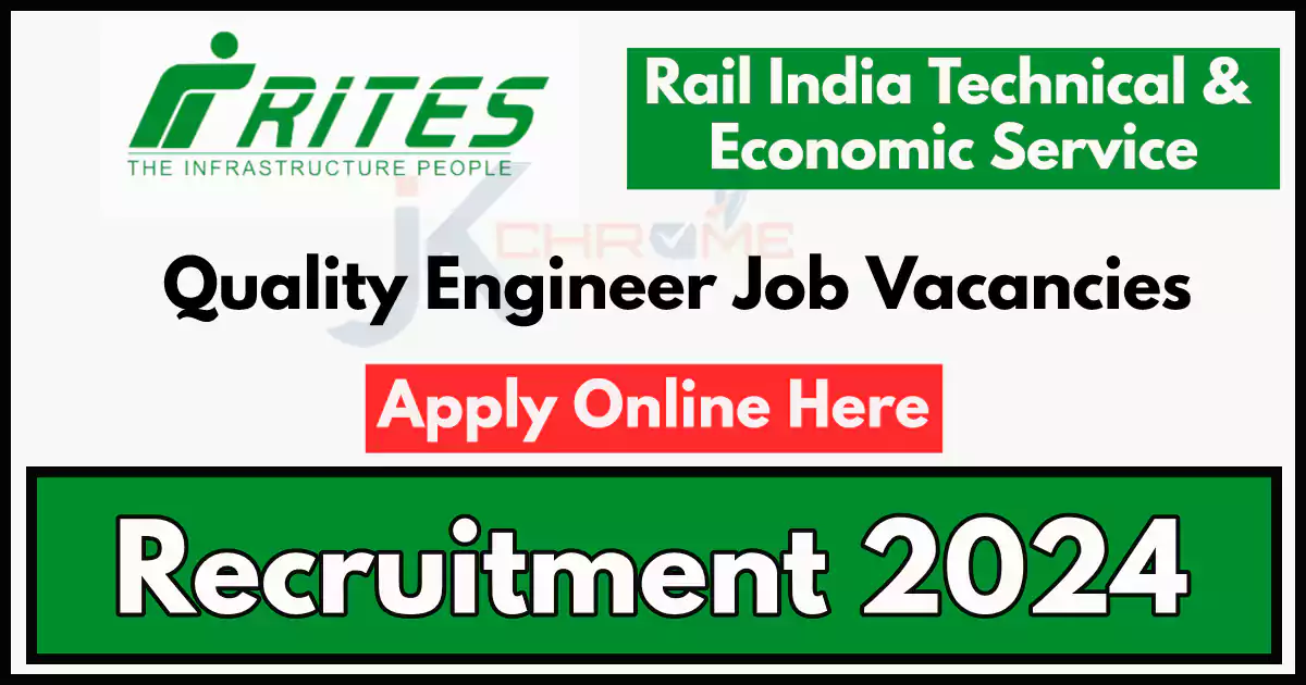 Quality Engineer Job Vacancies in RITES Limited