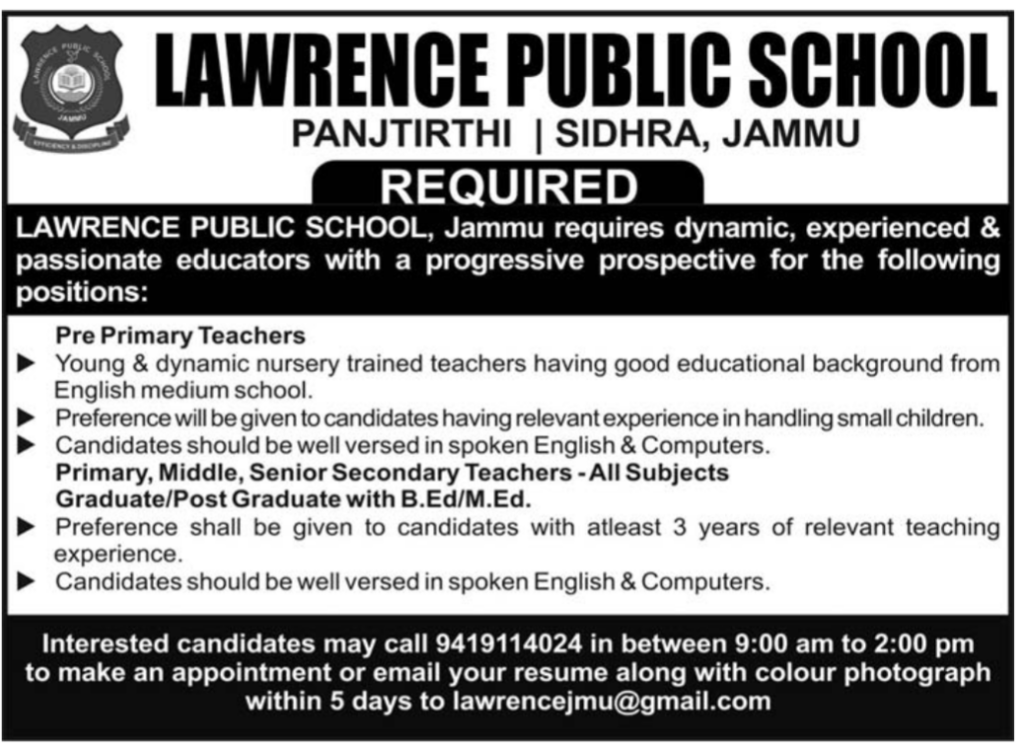 Lawrence Public School Jammu