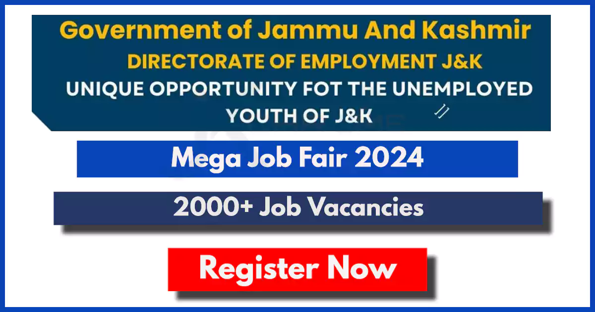 Mega Job Fair in Srinagar on 09 March: 2000+ Job Vacancies