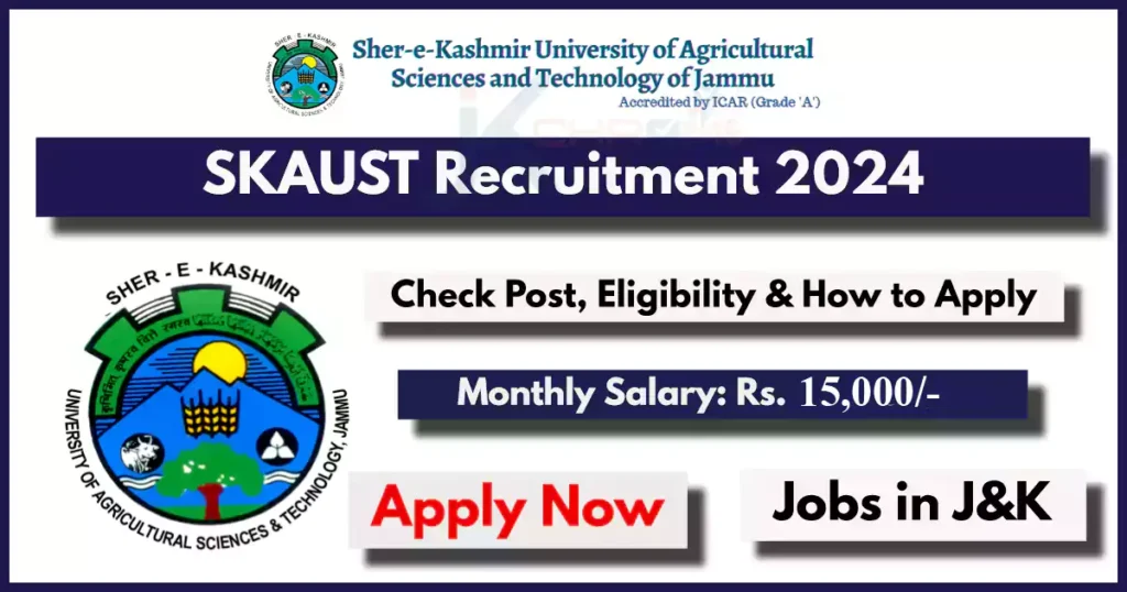 SKUAST Jammu is Hiring: Walk-in-interview