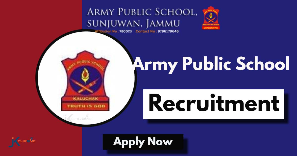 Army Public School Sunjuwan Jammu Recruitment