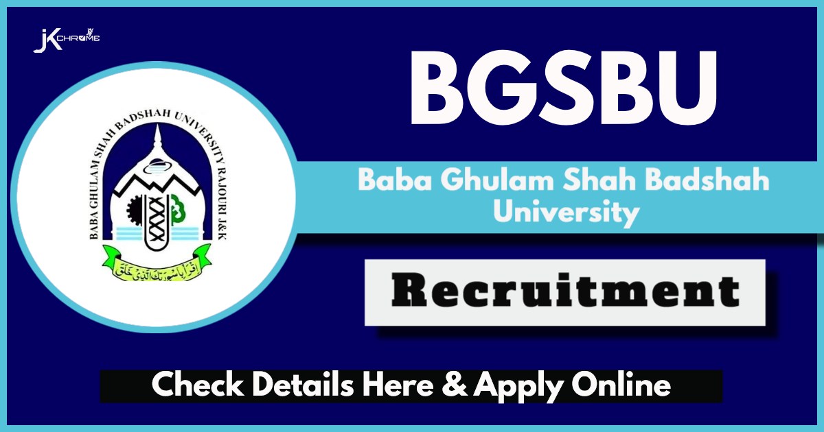 BGSBU Recruitment 2024: Check Post, Qualification, Salary, Application process