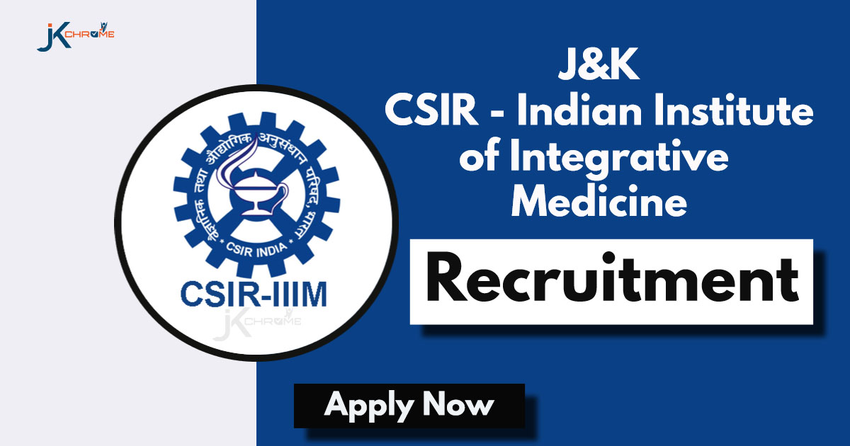 CSIR-IIIM Jammu Recruitment
