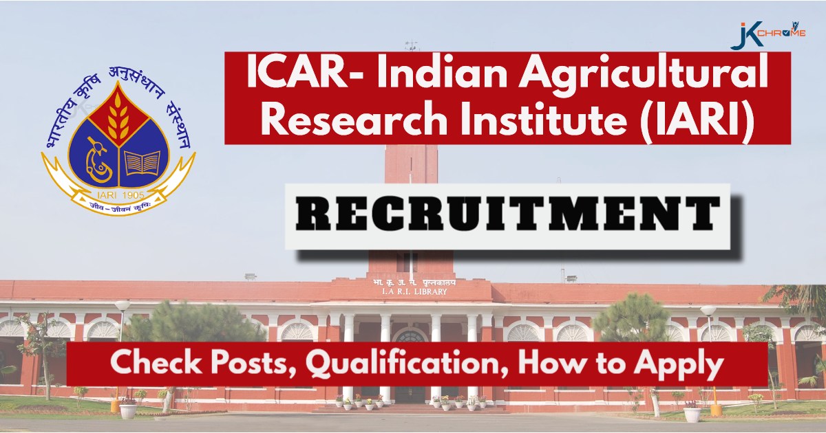 ICAR IARI Recruitment 20242