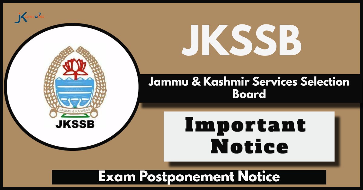 JKSSB Important Notice