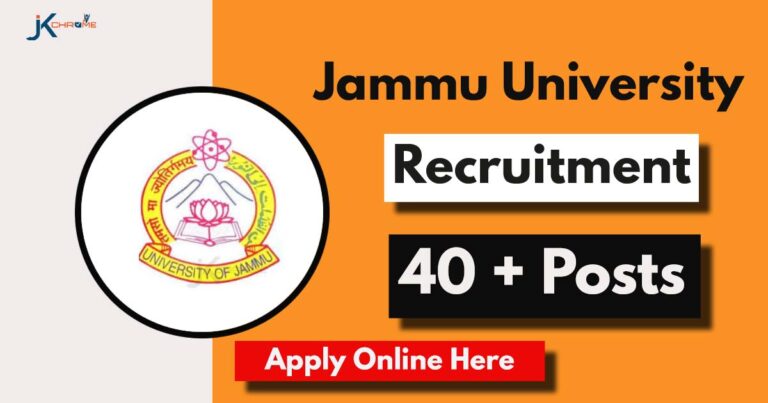 Jammu University Recruitment 2024: Apply Online for 42 Posts (Last Date Extended)