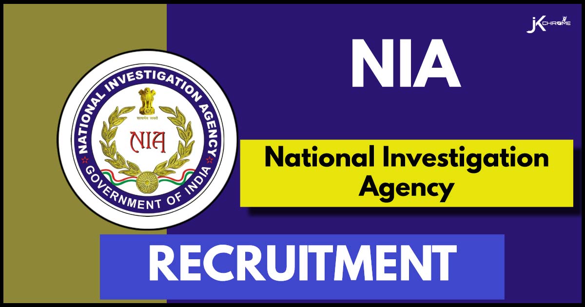 National Investigation Agency (NIA) Recruitment 2024 Notification, Check who can Apply?