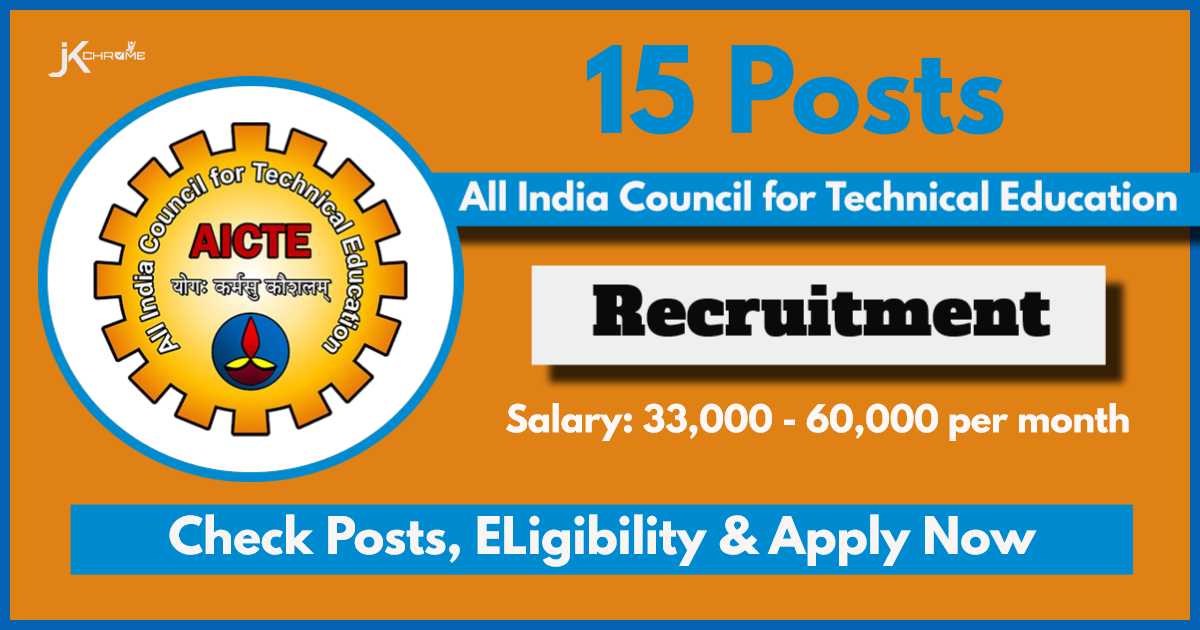 All India Council for Technical Education Recruitment 2024: Check Vacancy Details, Apply Now