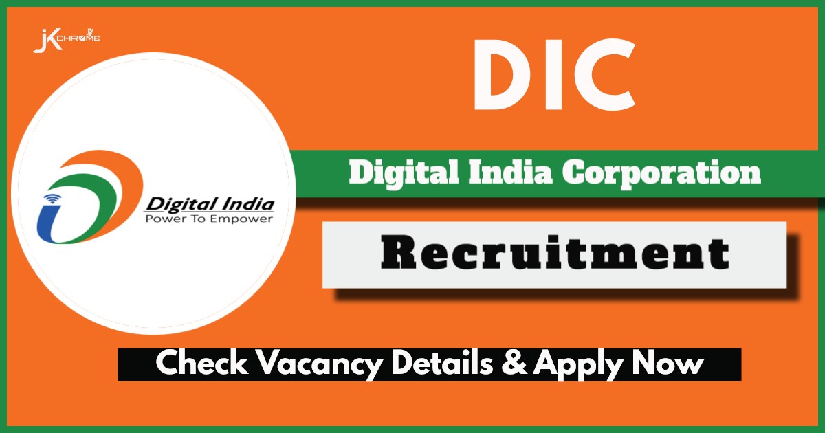 DIC Recruitment 2024: Apply Online Now