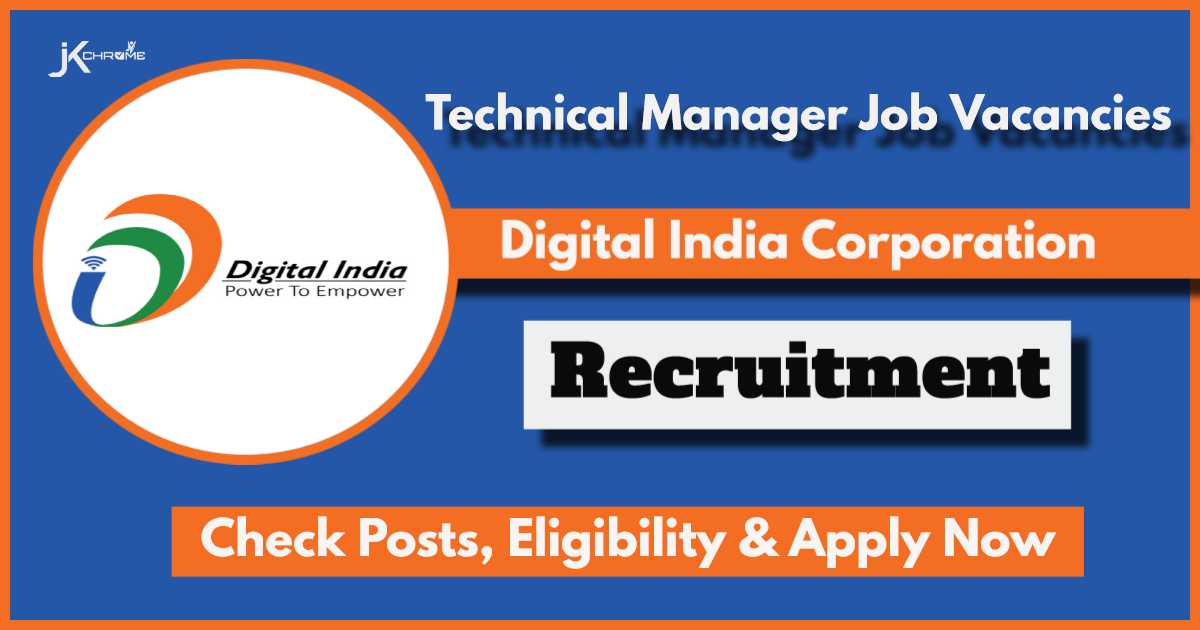 DIC Technical Managers Recruitment 2024: Check Posts, Vacancies, Application Process Now