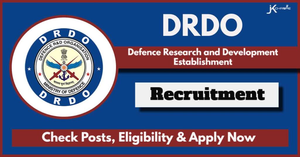 DRDO DRDE Recruitment 2024: Check Post, Vacancies, Qualification and How to APply