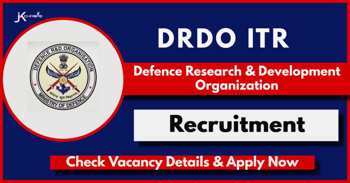 DRDO ITR Recruitment 2024