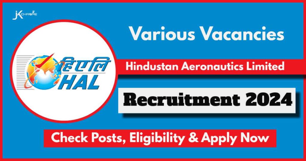 HAL Apprentices Recruitment 2024: Apply Online For Engineering/Non-Engineering, Diploma Vacancies