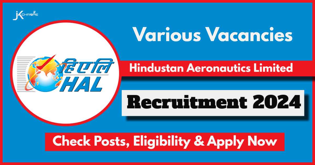 HAL Apprentices Recruitment 2024: Apply Online For Engineering/Non-Engineering, Diploma Vacancies