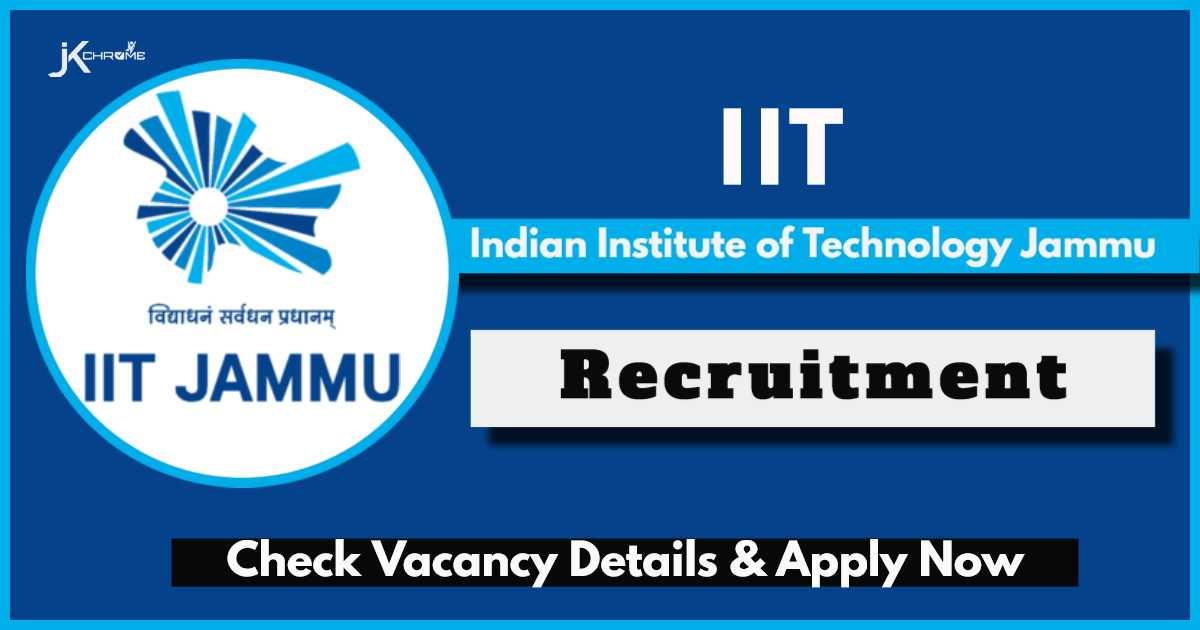 IIT Jammu Recruitment 2024: JRF Job Vacancy in Dept of Chemistry, Check Details Here
