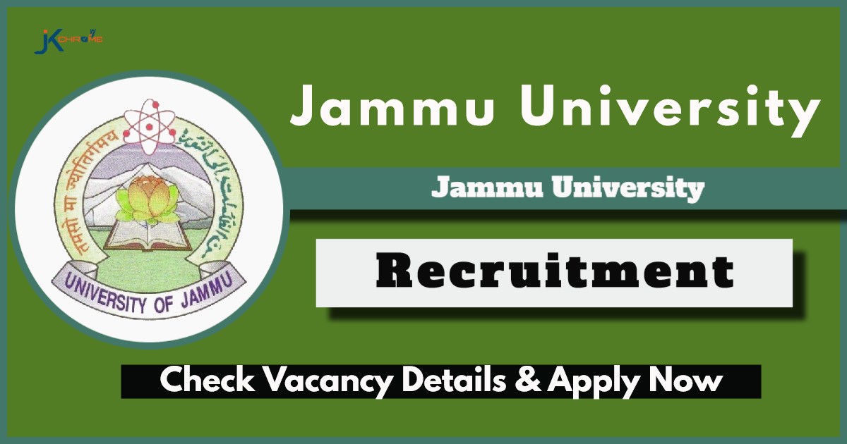 Jammu University Recruitment 2024: Check Post, Qualification, Salary and How to Apply