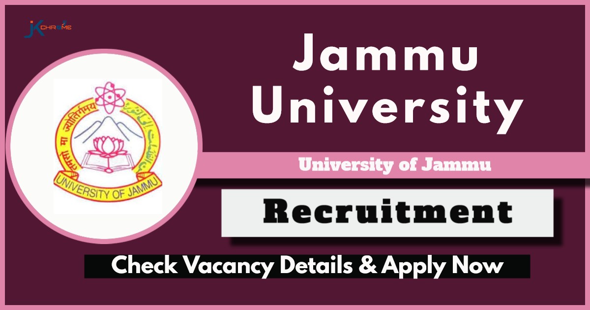 Jammu University Recruitment 2024 Notification Out: Check Vacancy Details