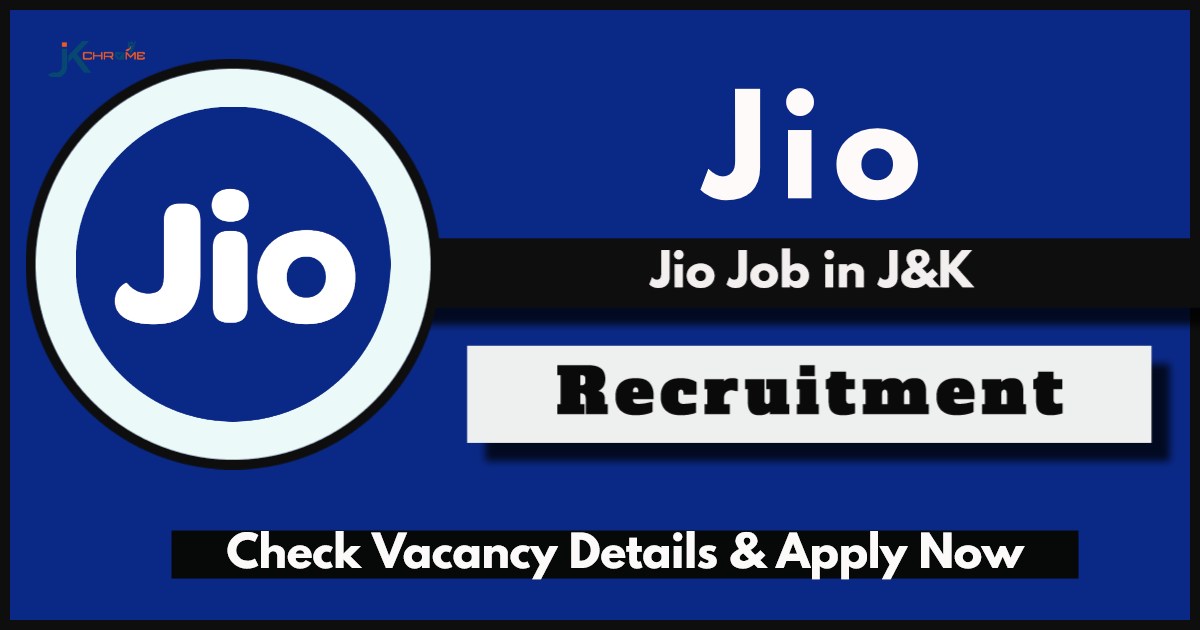 Jio Job Vacancy in Jammu; NLD Area Manager