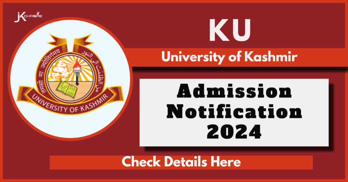 Kashmir University Admission 2024: Checks Courses, Eligibility, Procedure to Apply Online