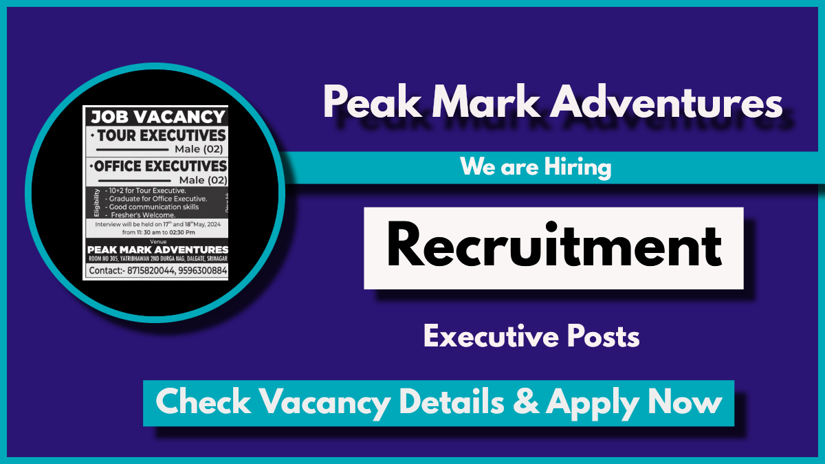 Peak Mark Adventures Jobs 2024: Hiring Executives