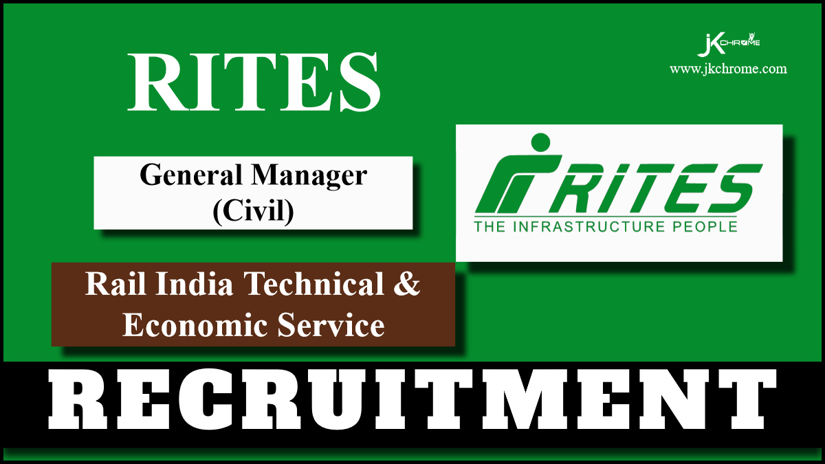 RITES Recruitment 2024: Check Post, Age Limit, Vacancies, Qualification, Salary and How to Apply