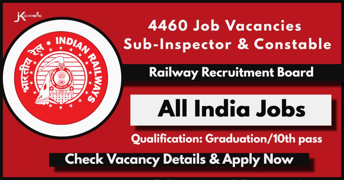 4460 Sub-Inspector & Constable Vacancy 2024: Online Registration Closes on April 14; Apply Now