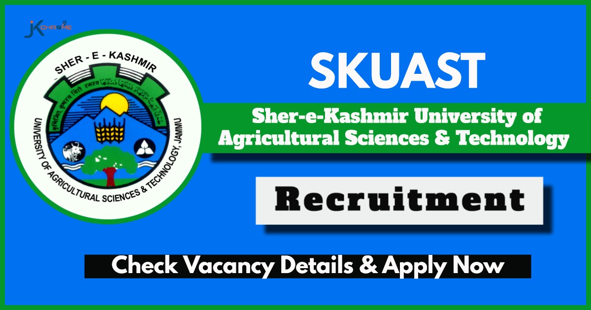 SKUAST Jammu Recruitment 2024: Walk-in-interview, Check Posts and Eligibility