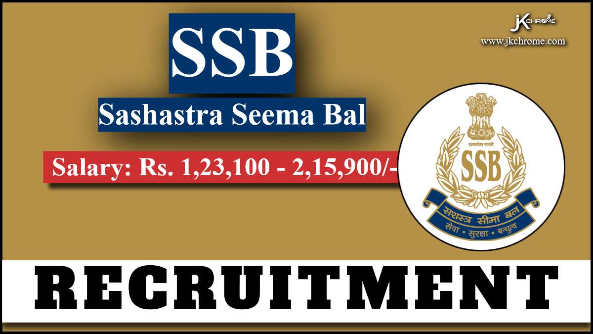 SSB Recruitment 2024 Check Post Details, Eligibility, Selection Process and How to Apply