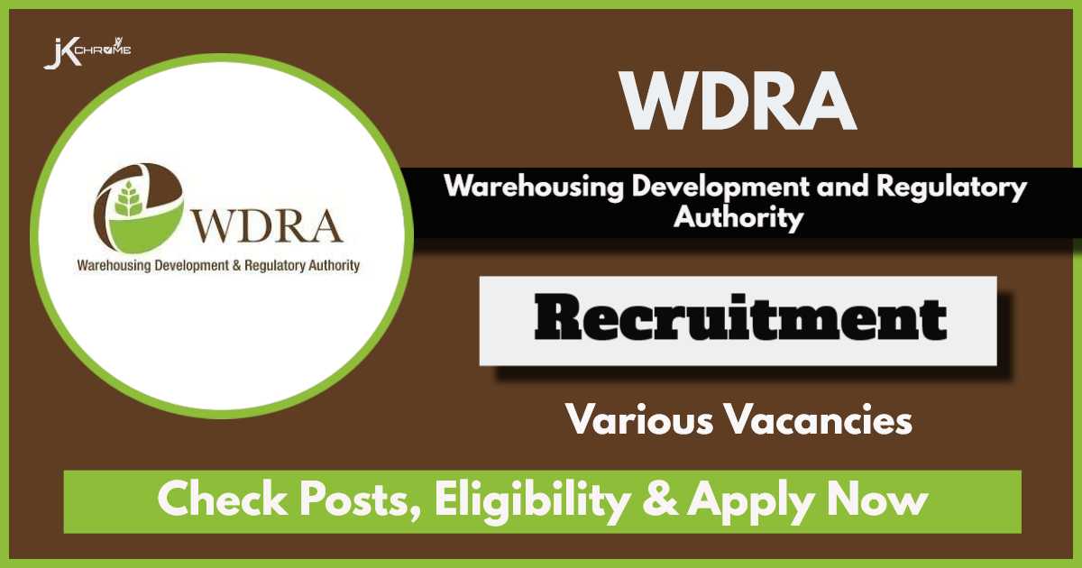 WDRA Recruitment 2024: Check Vacancies, Salary details and How to Apply