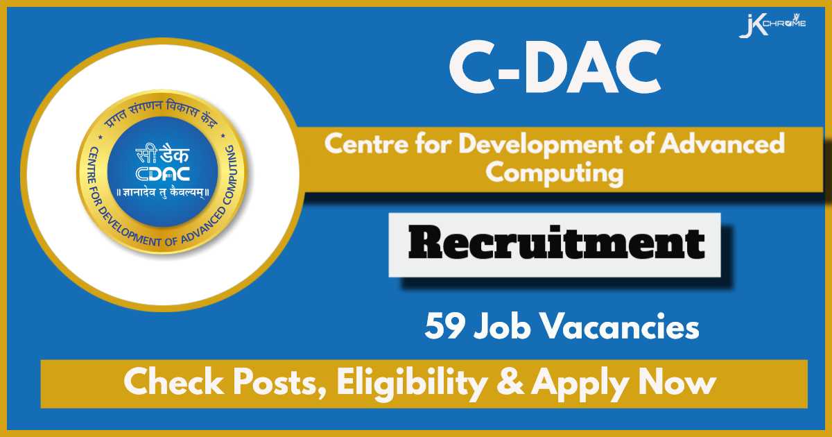 CDAC Recruitment 2024 Notification: Apply Now