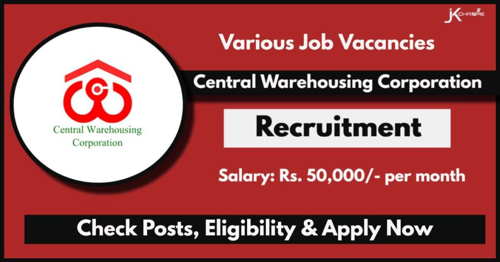 CWC Recruitment 2024: Apply Now for Young Professional Posts, Check Vacancy Details, Qualification