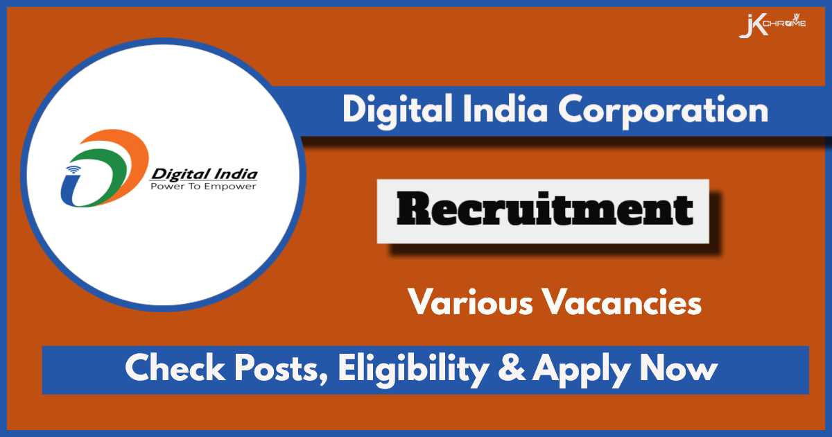 Digital India Corporation Recruitment 2024: Apply Now