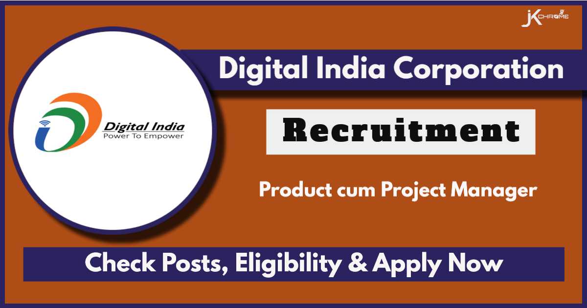 DIC Recruitment 2024 for Product cum Project Manager Vacancy: Check Eligibility and Apply Online Now