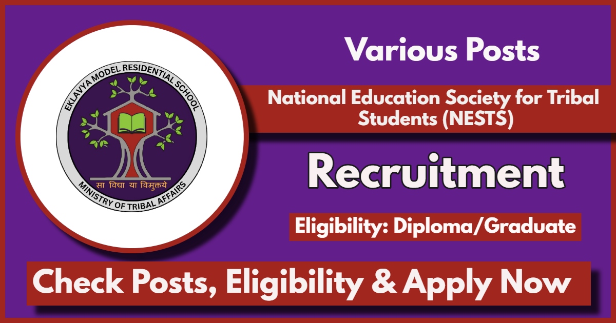 EMRS Recruitment 2024: Apply Now for Junior Young Technical Consultant Vacancies in NESTS