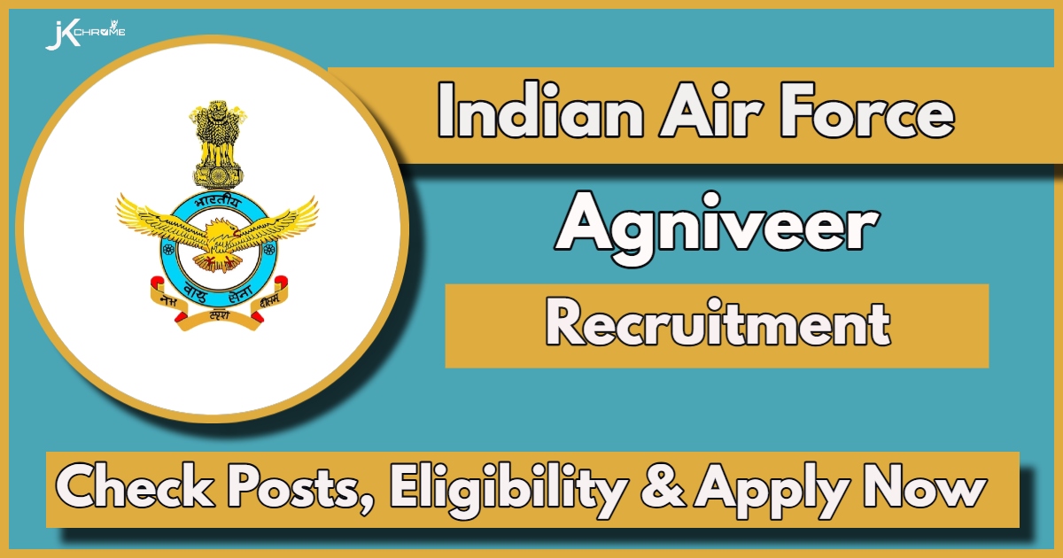 Indian Air Force Recruitment 2024: Apply Now for Agniveer Vayu Intake (02/2025), Check Eligibility