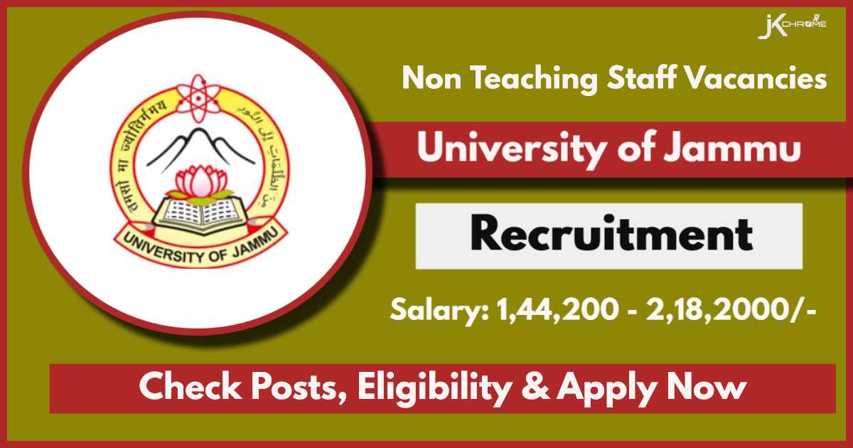 Jammu University Recruitment 2024: Application Process begins at jammuuniversity.ac.in, Apply Now