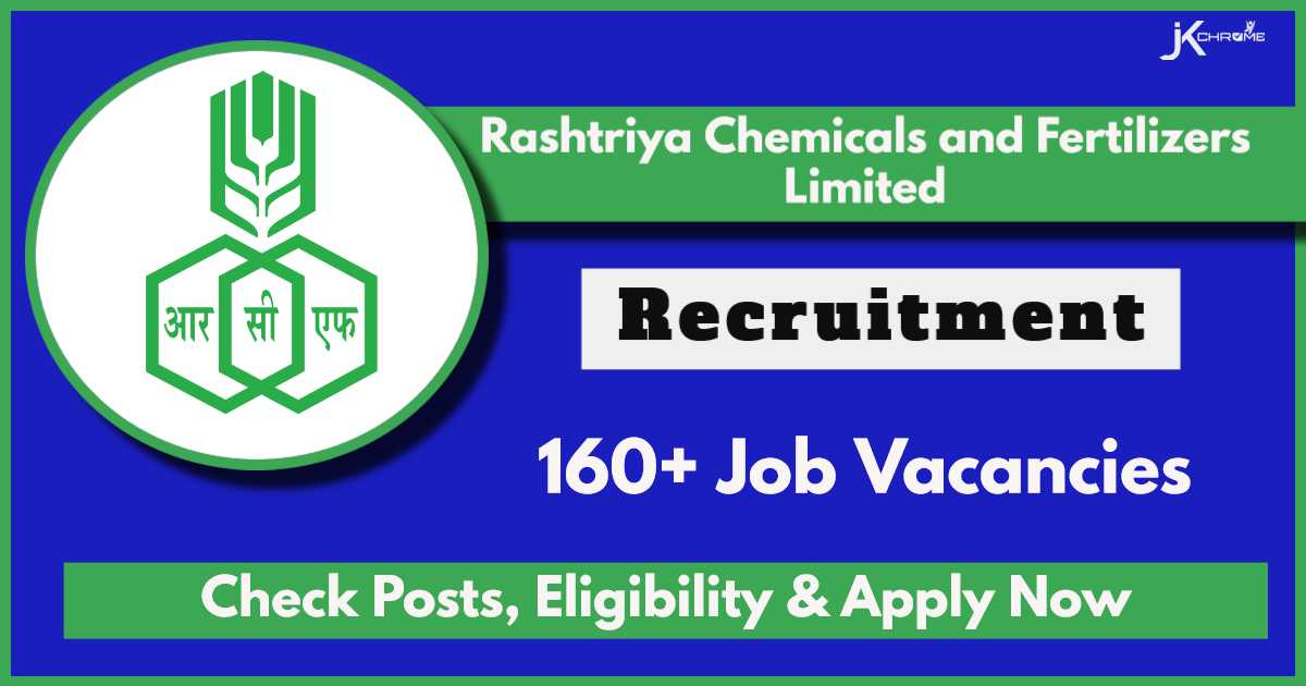 RCFL Management Trainee Recruitment 2024 Notification: Apply Now for 162 Posts, Details Here